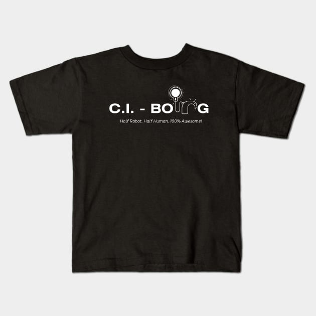C.I. Borg | Cochlear Implant Kids T-Shirt by RusticWildflowers